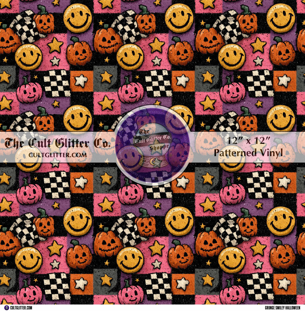 Grunge Smiley Halloween - Vinyl