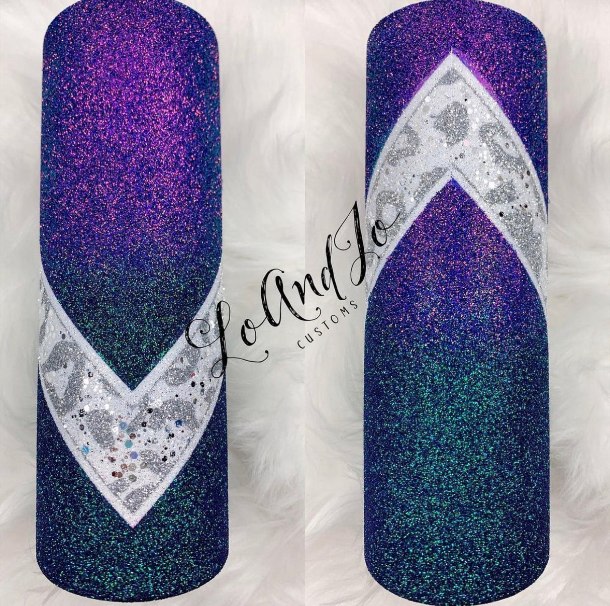 Banded Leopard Print Split V Tumbler Template Bundle