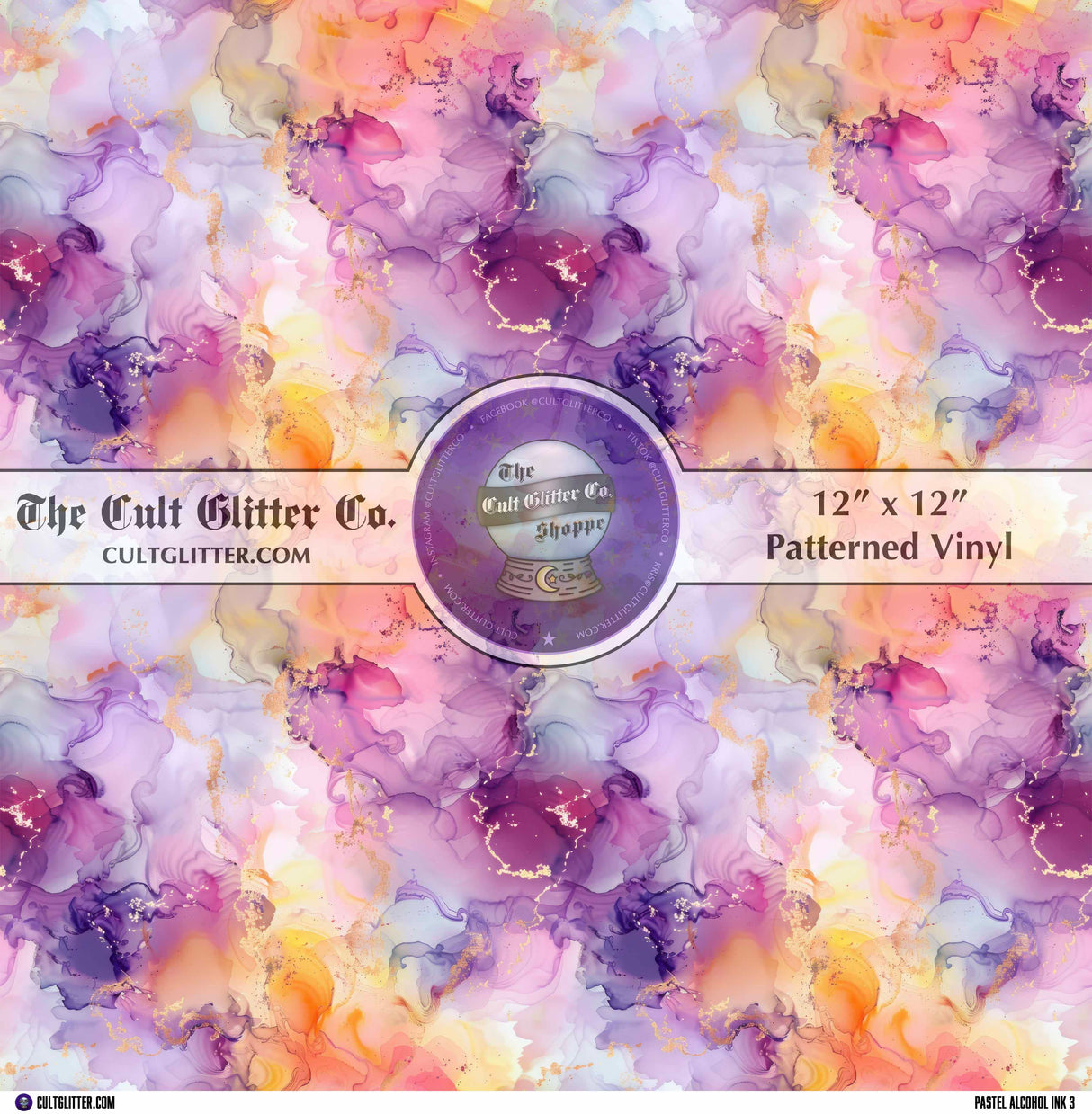 Pastel Alcohol Ink 3 - Vinyl