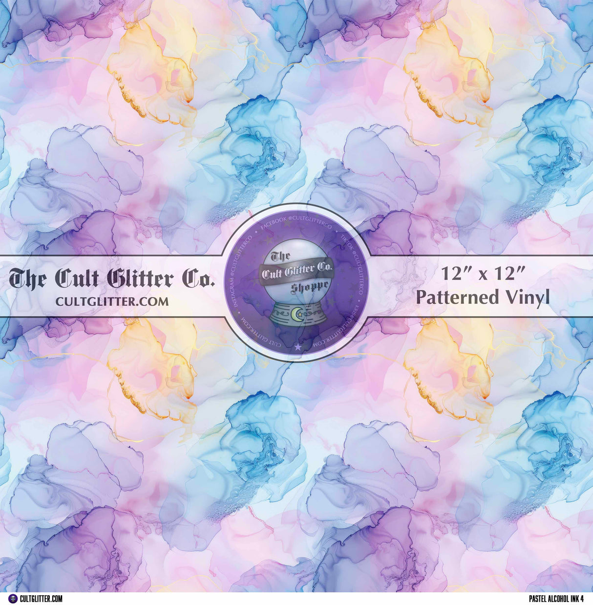 Pastel Alcohol Ink 4 - Vinyl