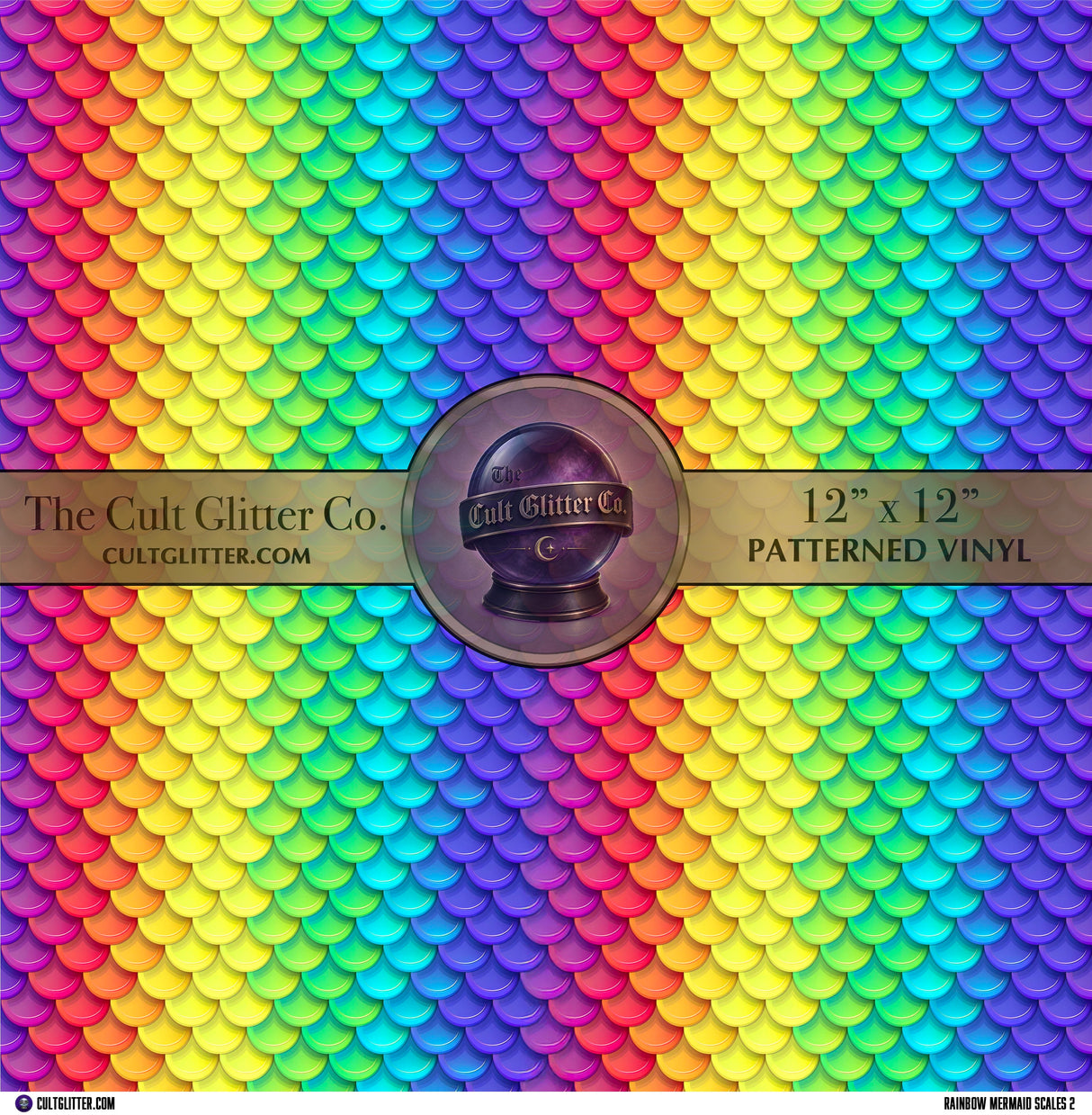 Rainbow Mermaid Scales 2 - Vinyl