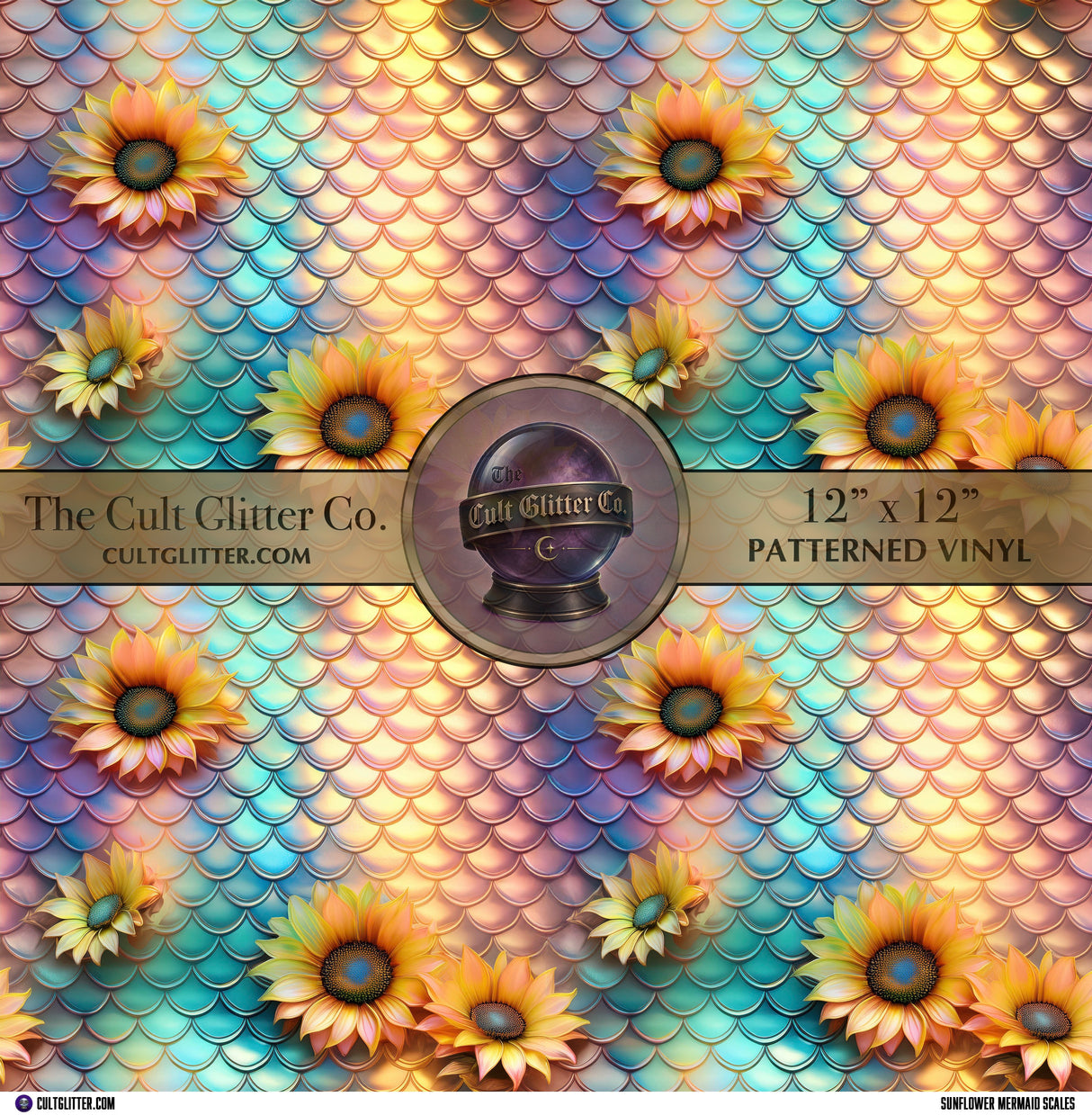 Sunflower Mermaid Scales - Vinyl