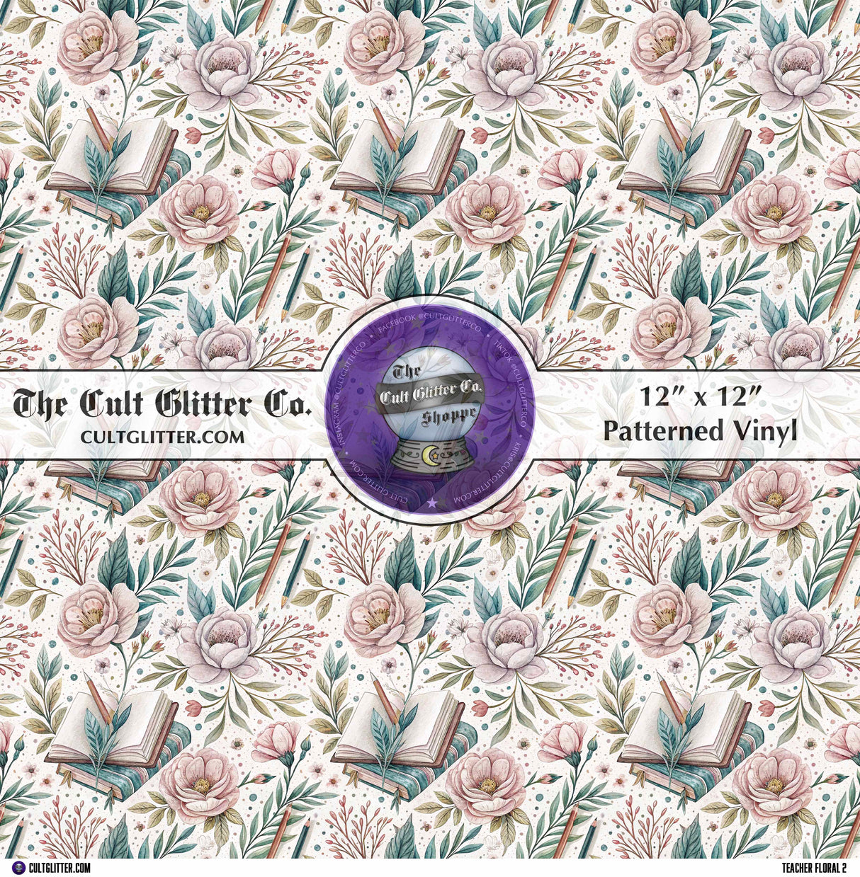Teacher Floral 2 - Vinyl