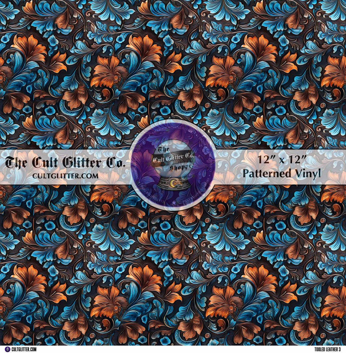 Tooled Leather 3 - Vinyl