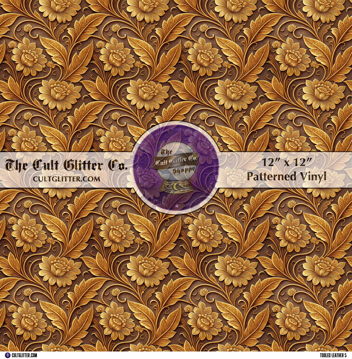 Tooled Leather 5 - Vinyl