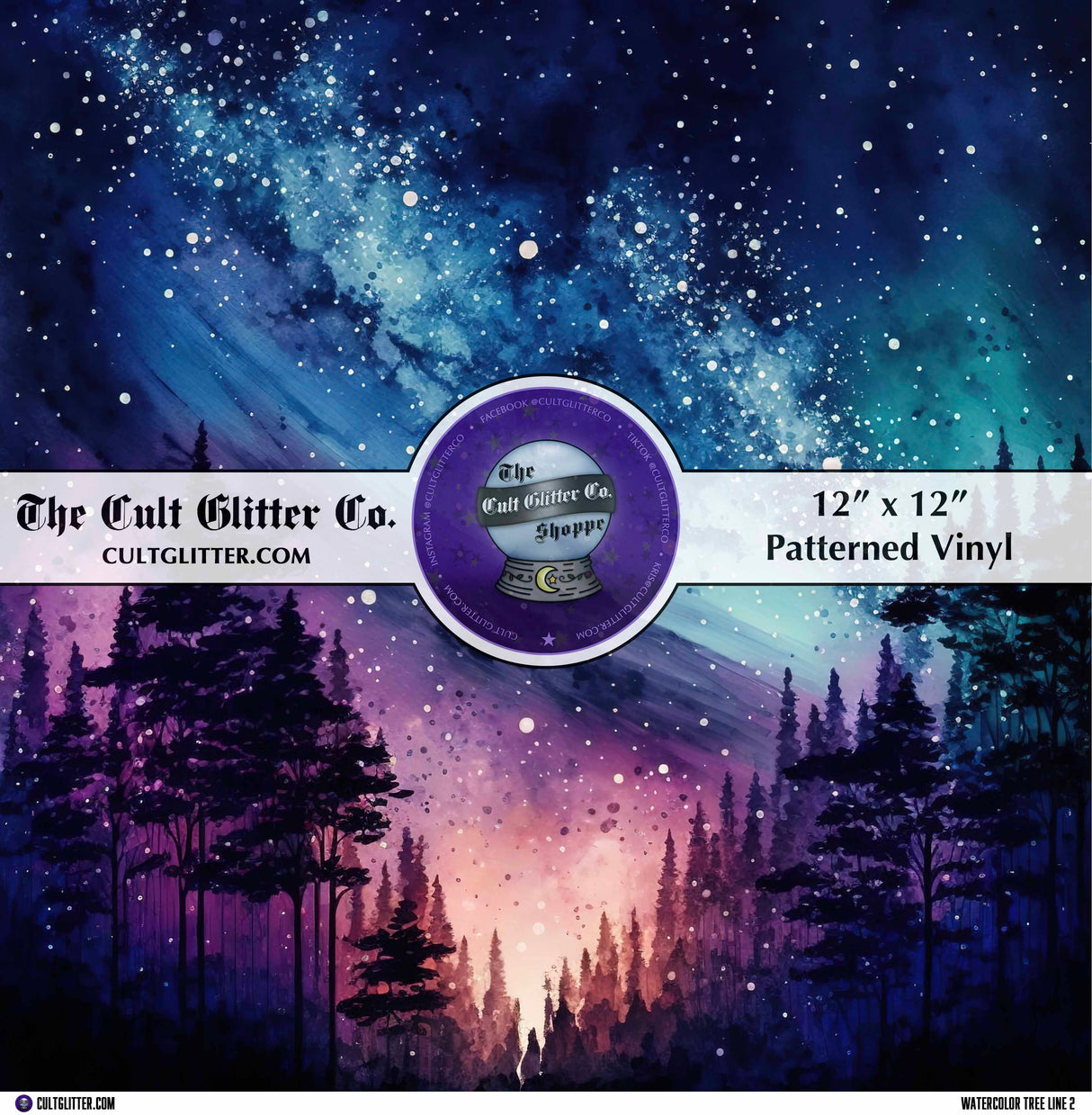 Watercolor Treeline 2 - Vinyl