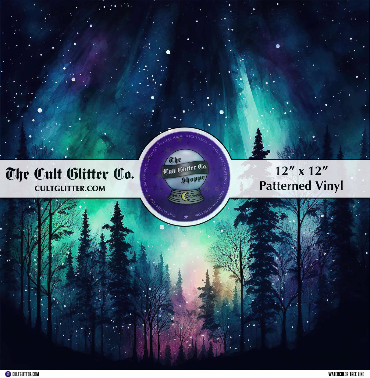 Watercolor Treeline - Vinyl