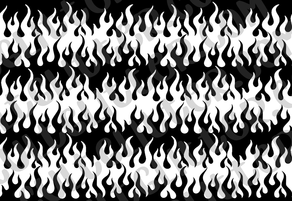Flames Tumbler Template