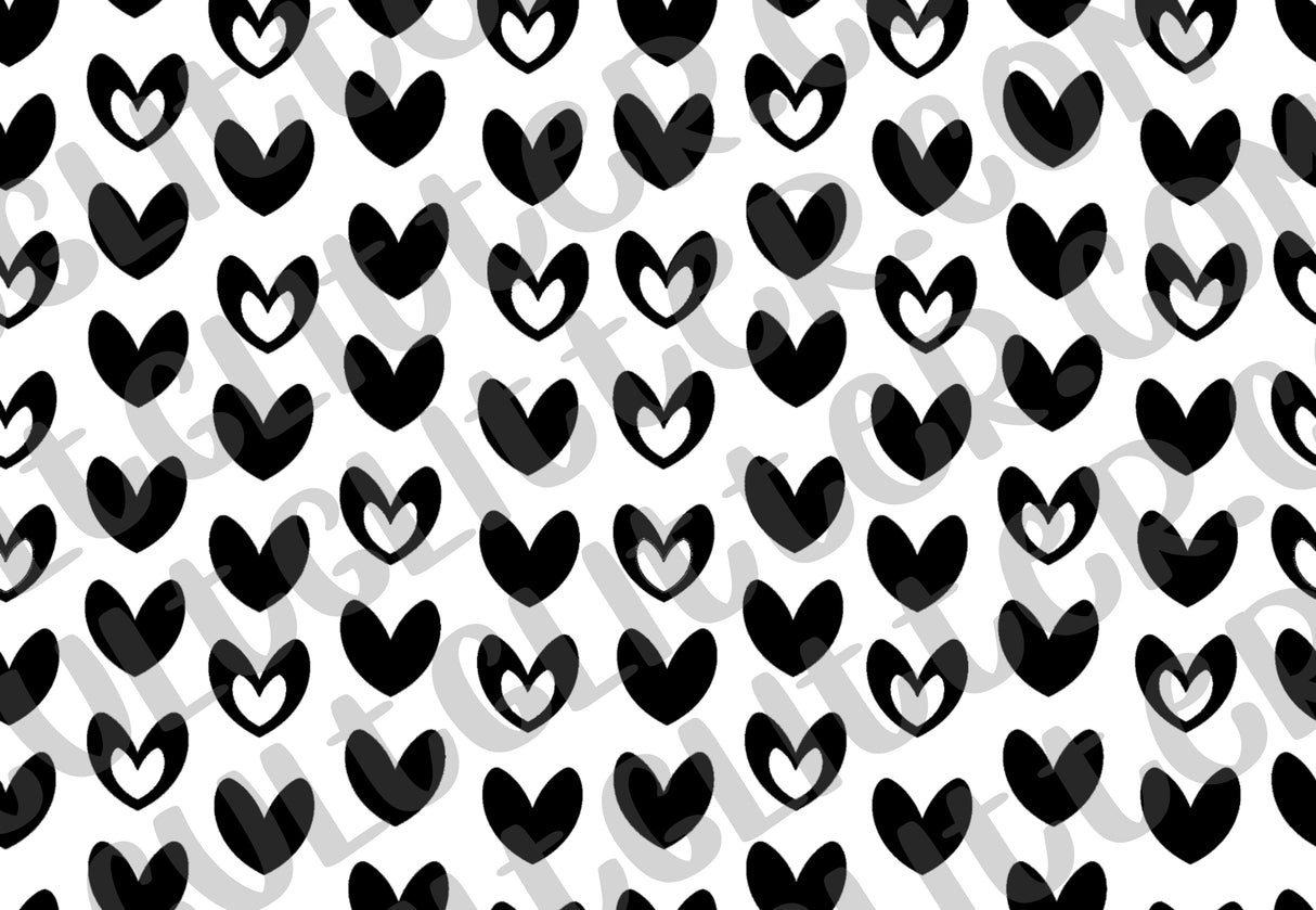 Heart Pattern Tumbler Template