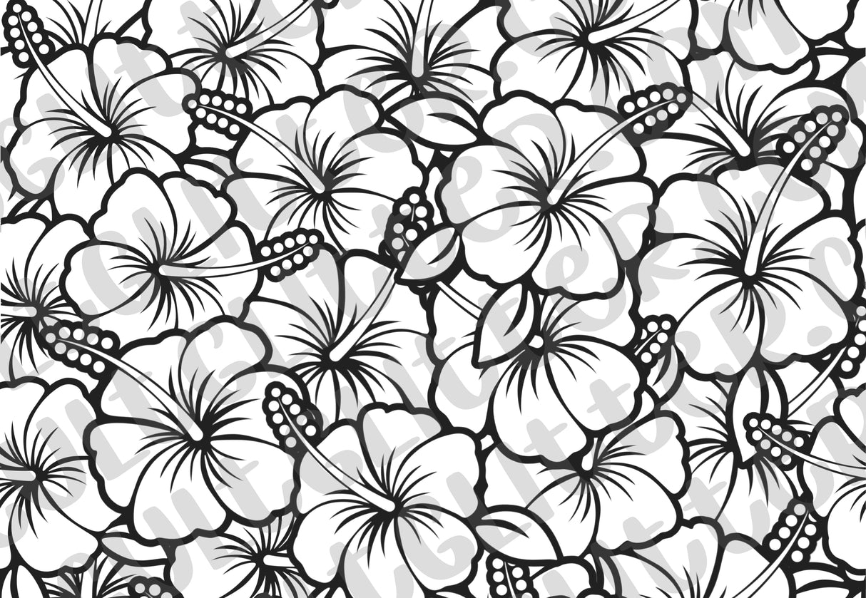 Hibiscus Tumbler Template