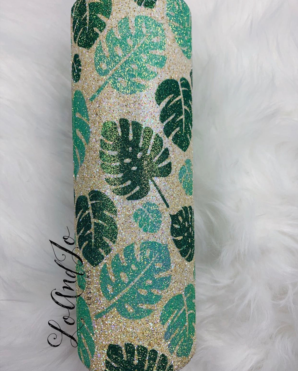 Monstera Leaves Tumbler Template