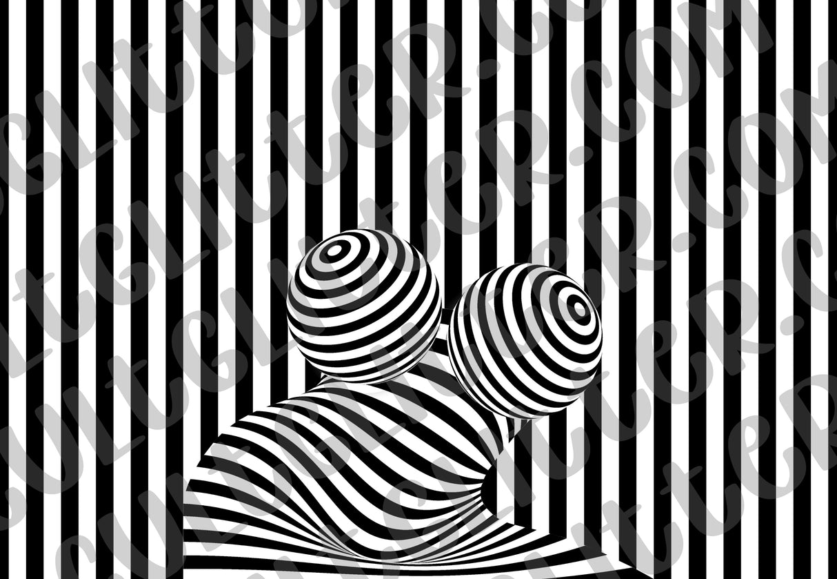 Line Illusion Tumbler Template