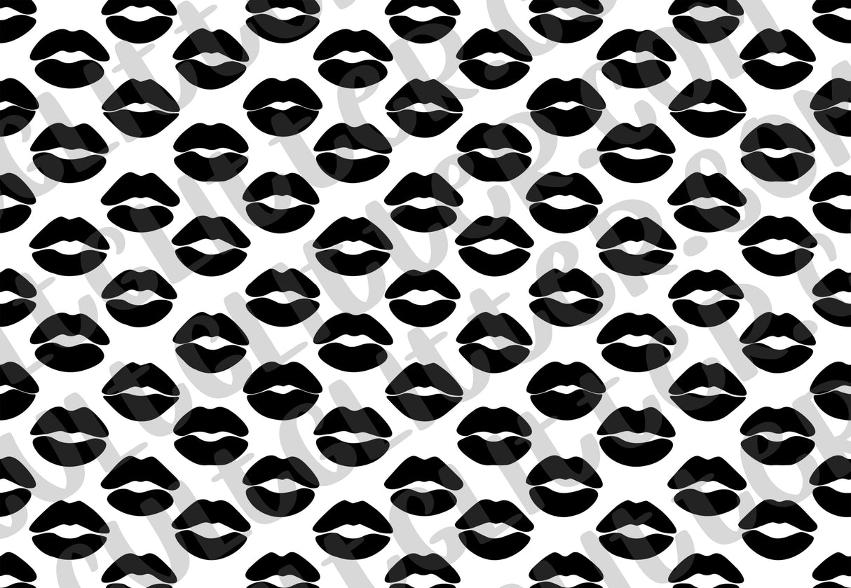 Lips Tumbler Template