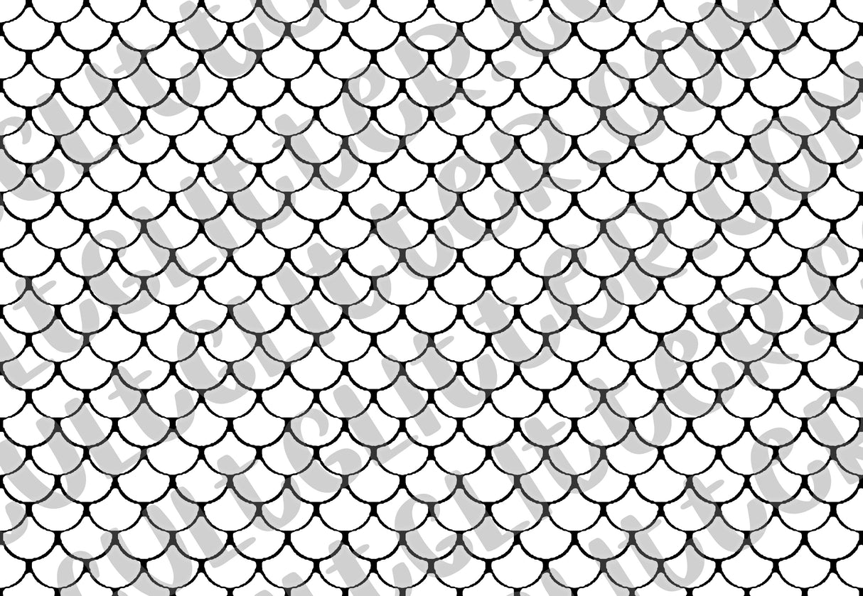 Mermaid Scales Tumbler Template
