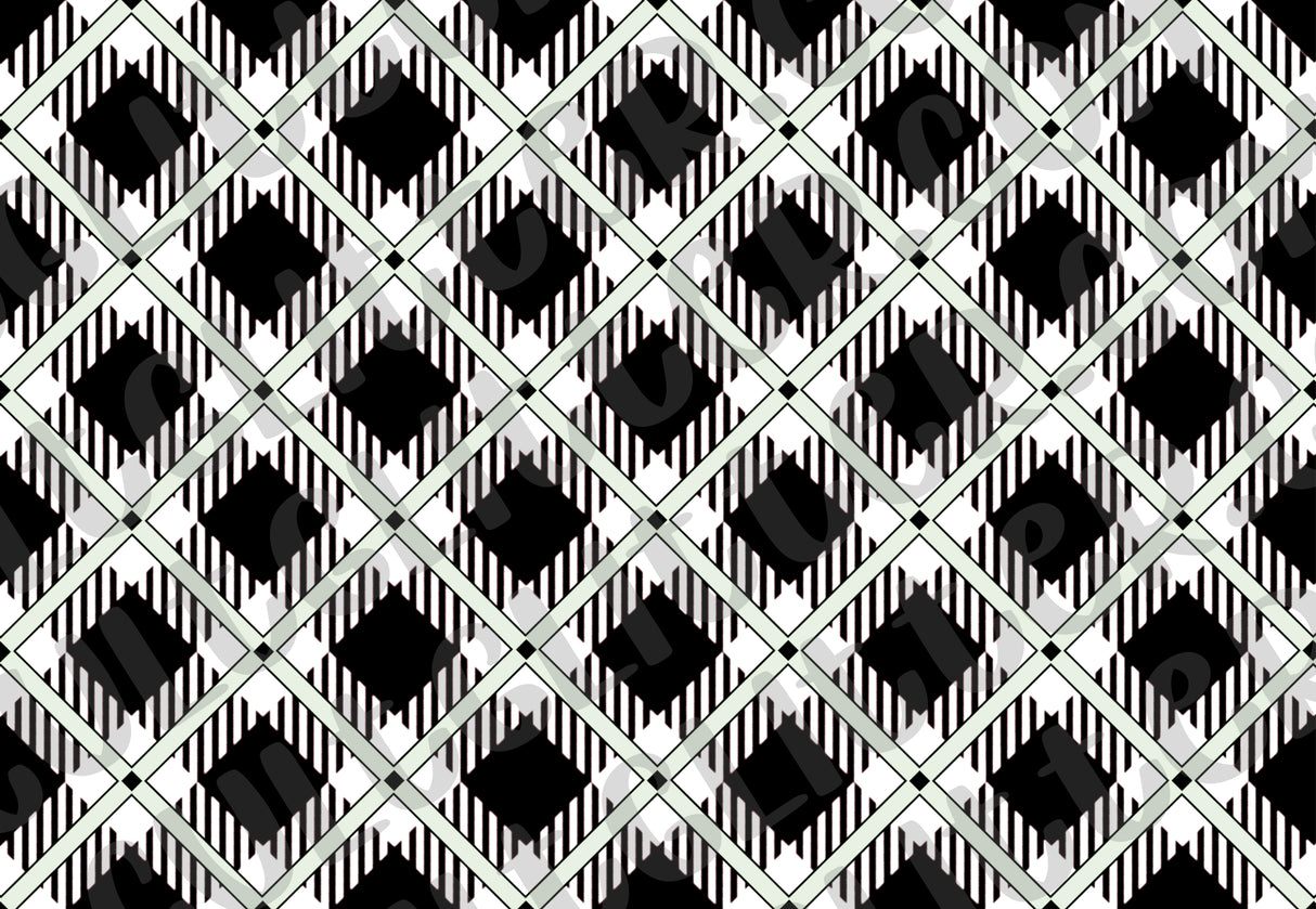 Plaid Tumbler Template