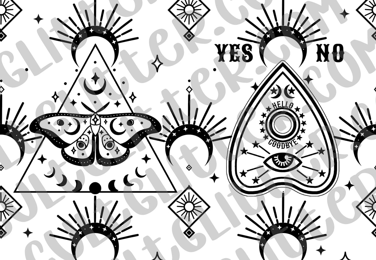 Planchette Moth Tumbler Template