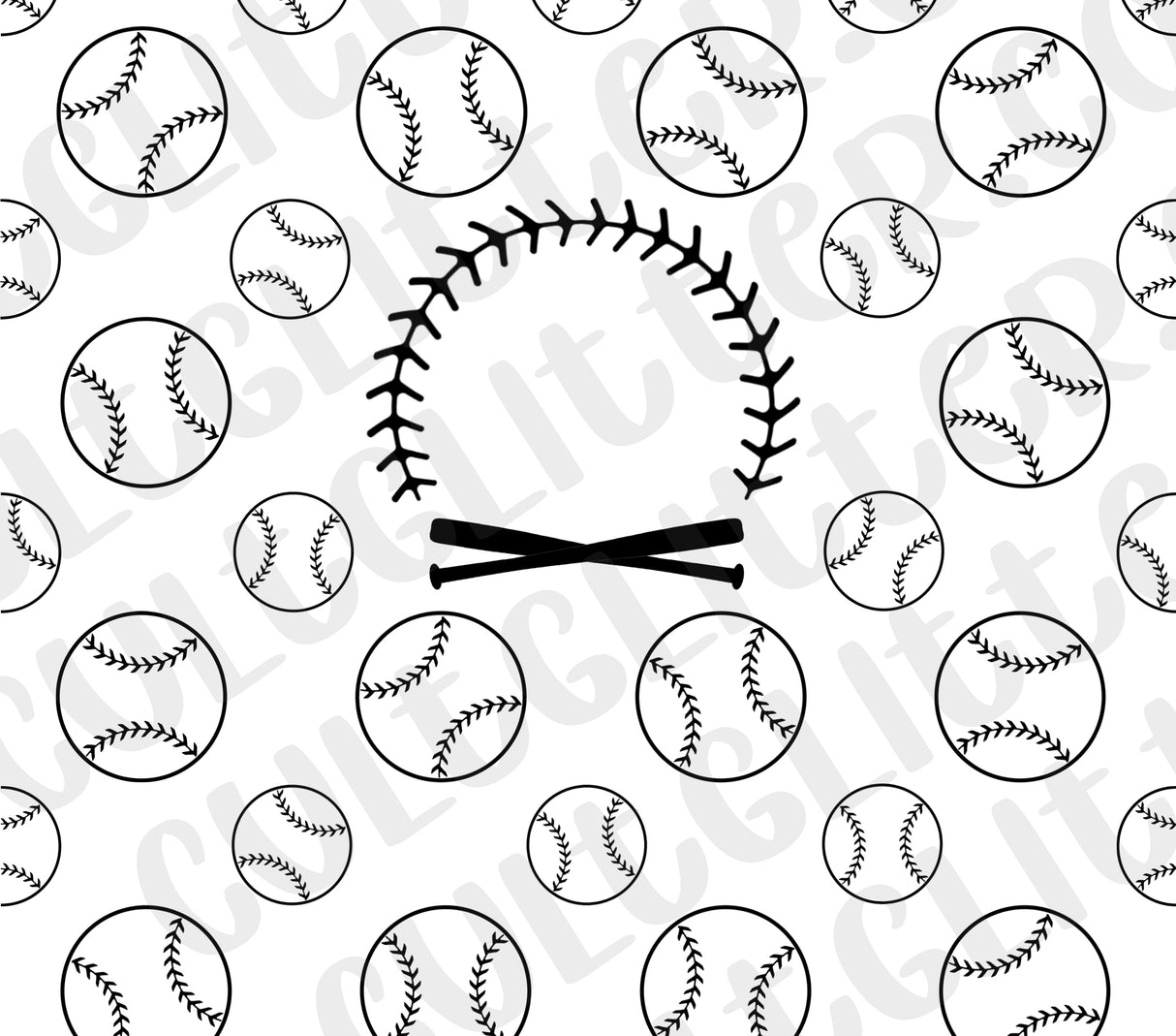 Play Ball Tumbler Template