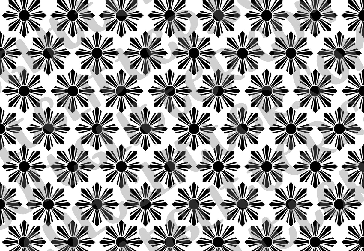 Sun Burst Tumbler Template