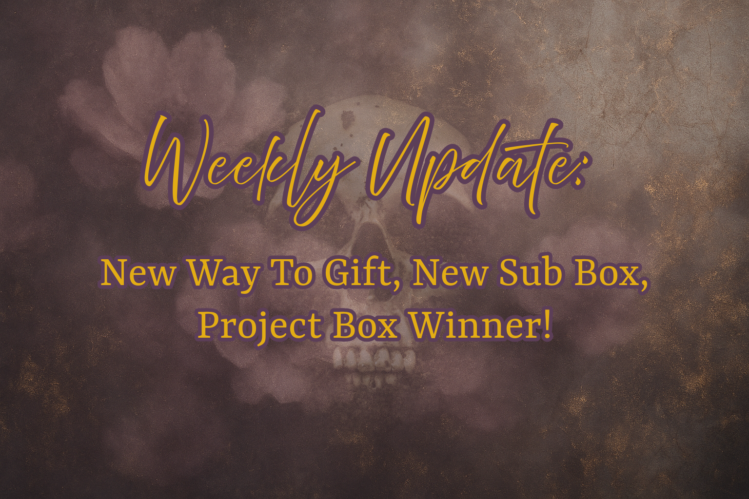 Weekly Update: New Way To Gift, New Sub Box, Project Box Winner!