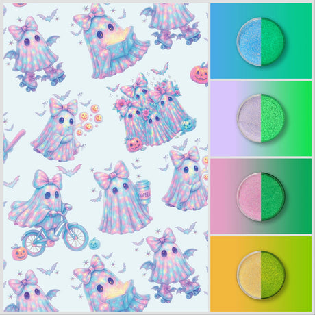 Cute Pastel Halloween Ghosts