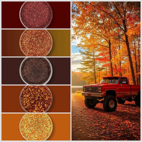 Autumn Lakeside Truck