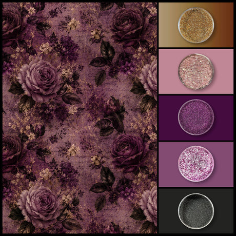 Grunge Rose Distressed Mauve