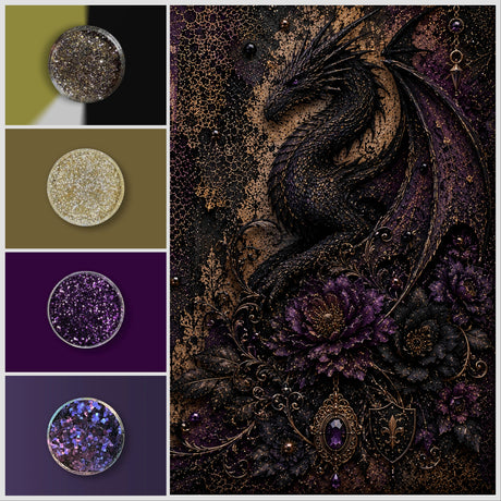 Gothic Grunge Dragon Purple