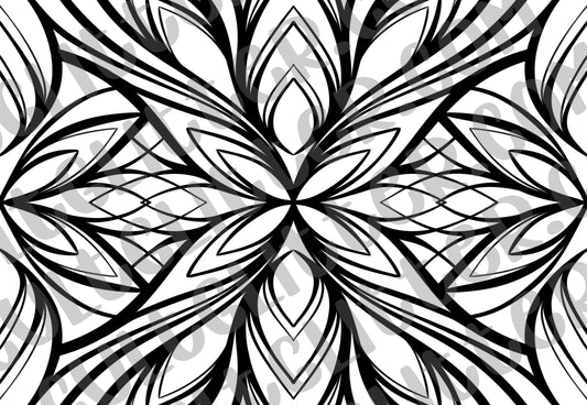 Abstract Petals Template