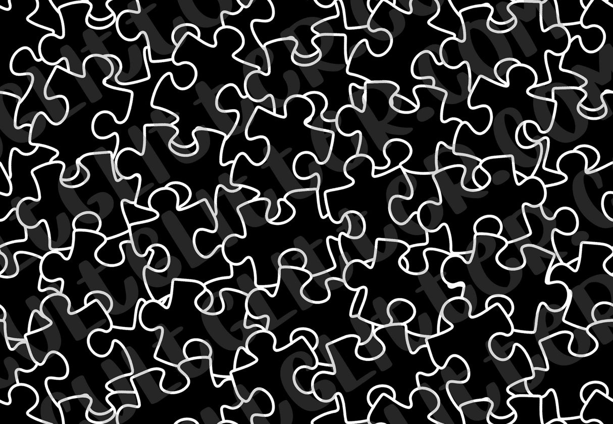 Autism Puzzle Piece Template