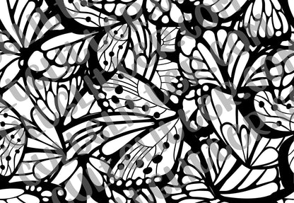 Butterfly Wing Tumbler Template