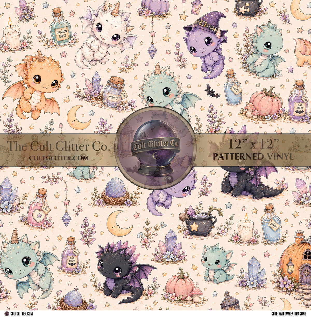 Cute Halloween Dragons - Vinyl