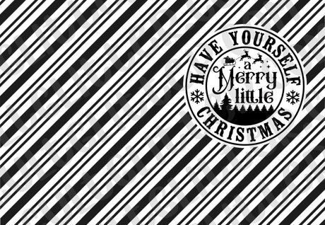 Candy Cane Christmas Tumbler Template