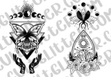 Celestial Crystal Planchette Tumbler Template