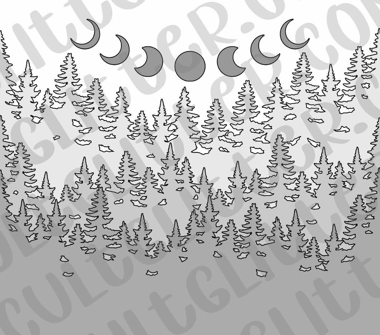 Celestial Treeline Template