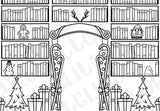 Christmas Library Tumbler Template