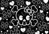 Cute Skull w Bow Template