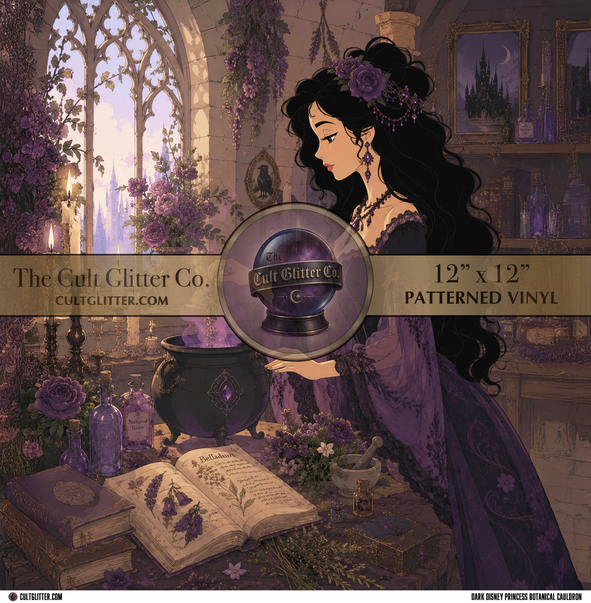 Dark Disney Princess Botanical Cauldron - Vinyl