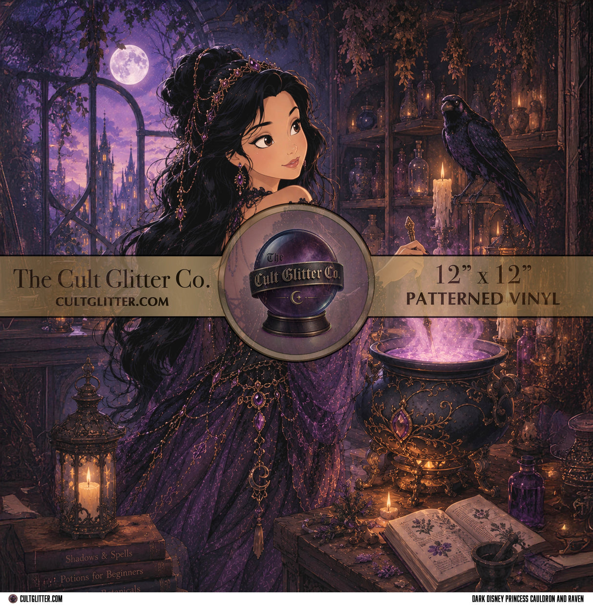 Dark Disney Princess Cauldron & Raven - Vinyl