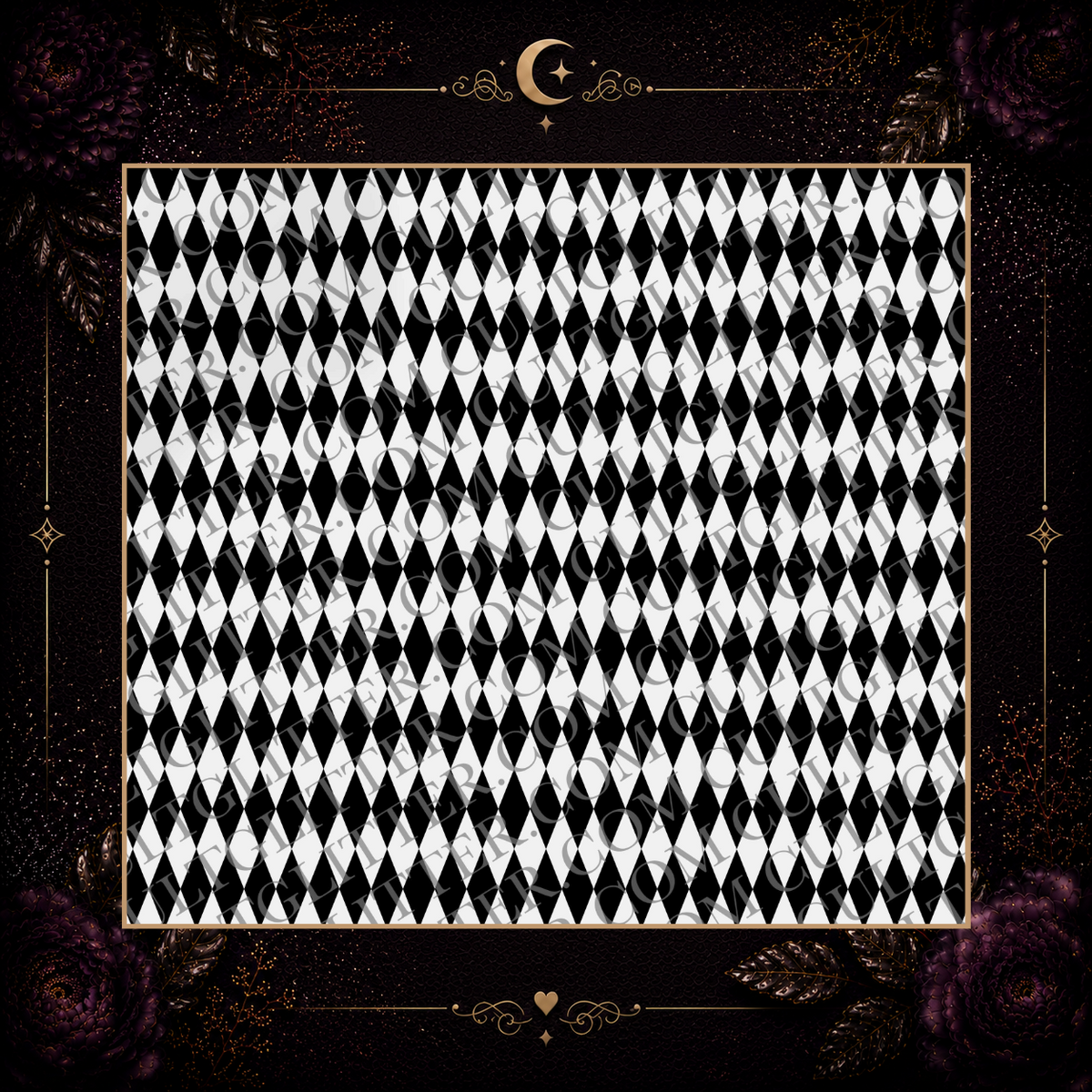 Checkered Diamonds Tempalte