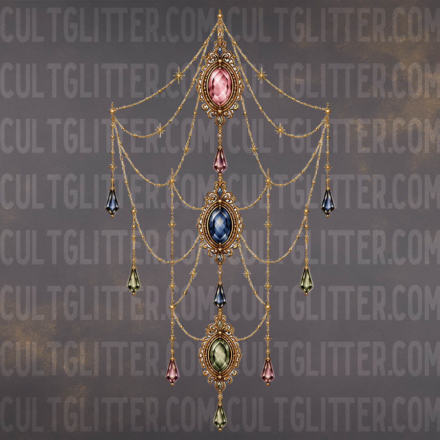Draped Jewels - Decal