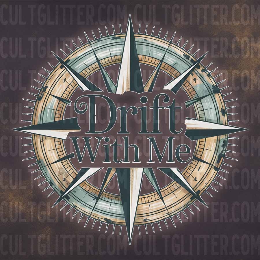 Drift With Me Compass Rose - Decal