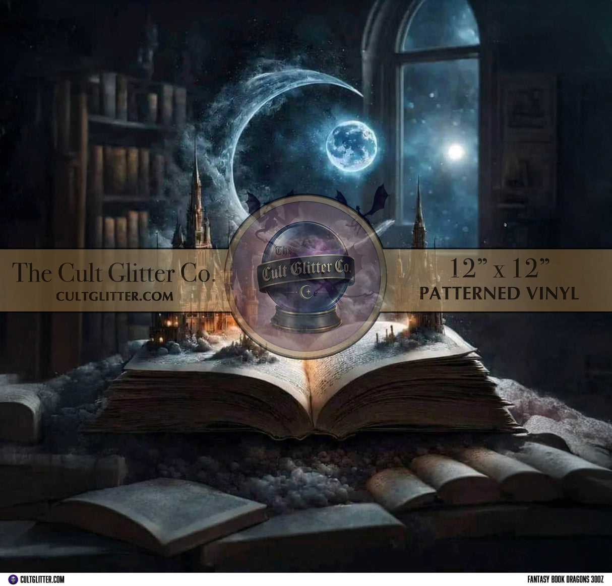 Fantasy Book Dragons - Vinyl Wrap