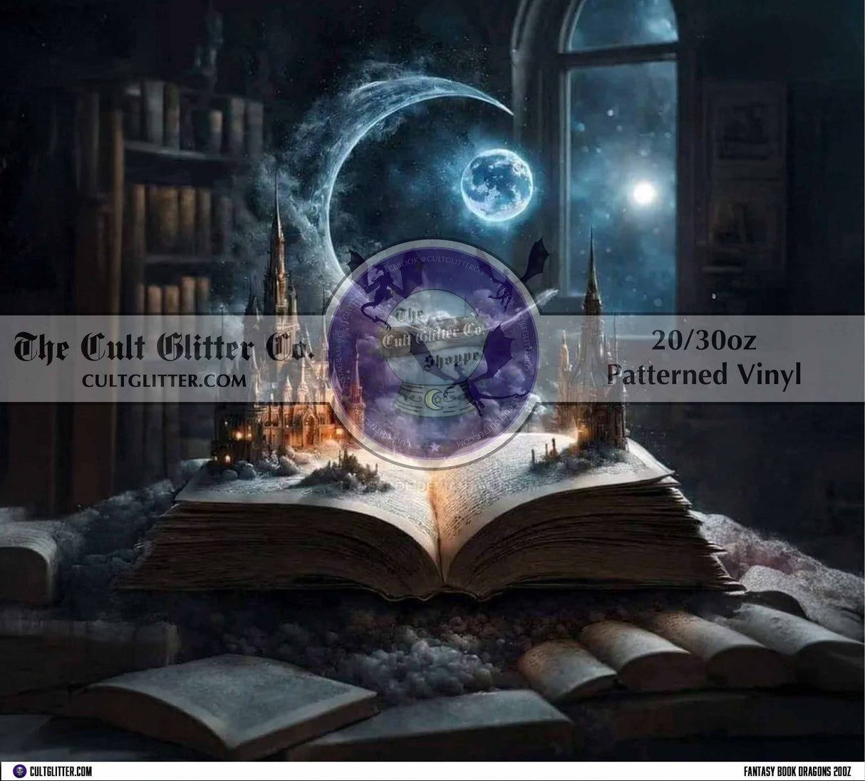 Fantasy Book Dragons - Vinyl Wrap