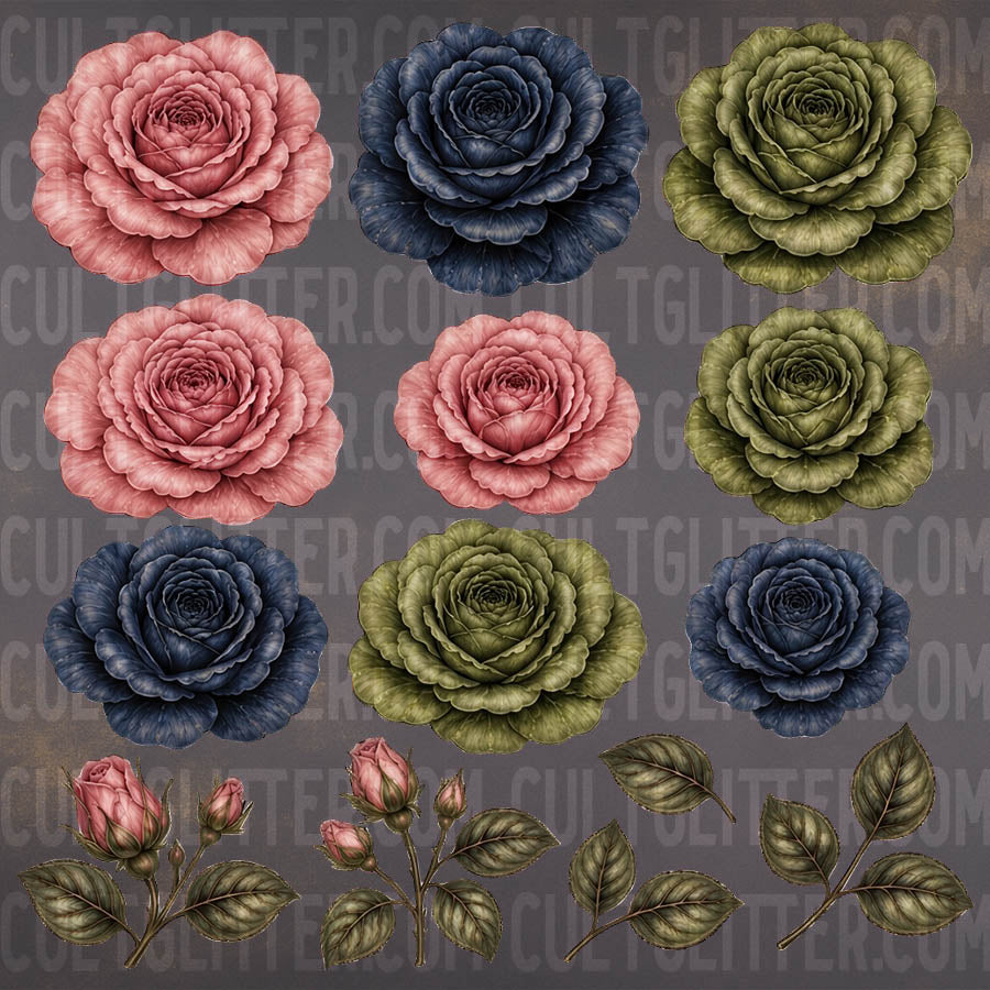 Floral Elements - Decal