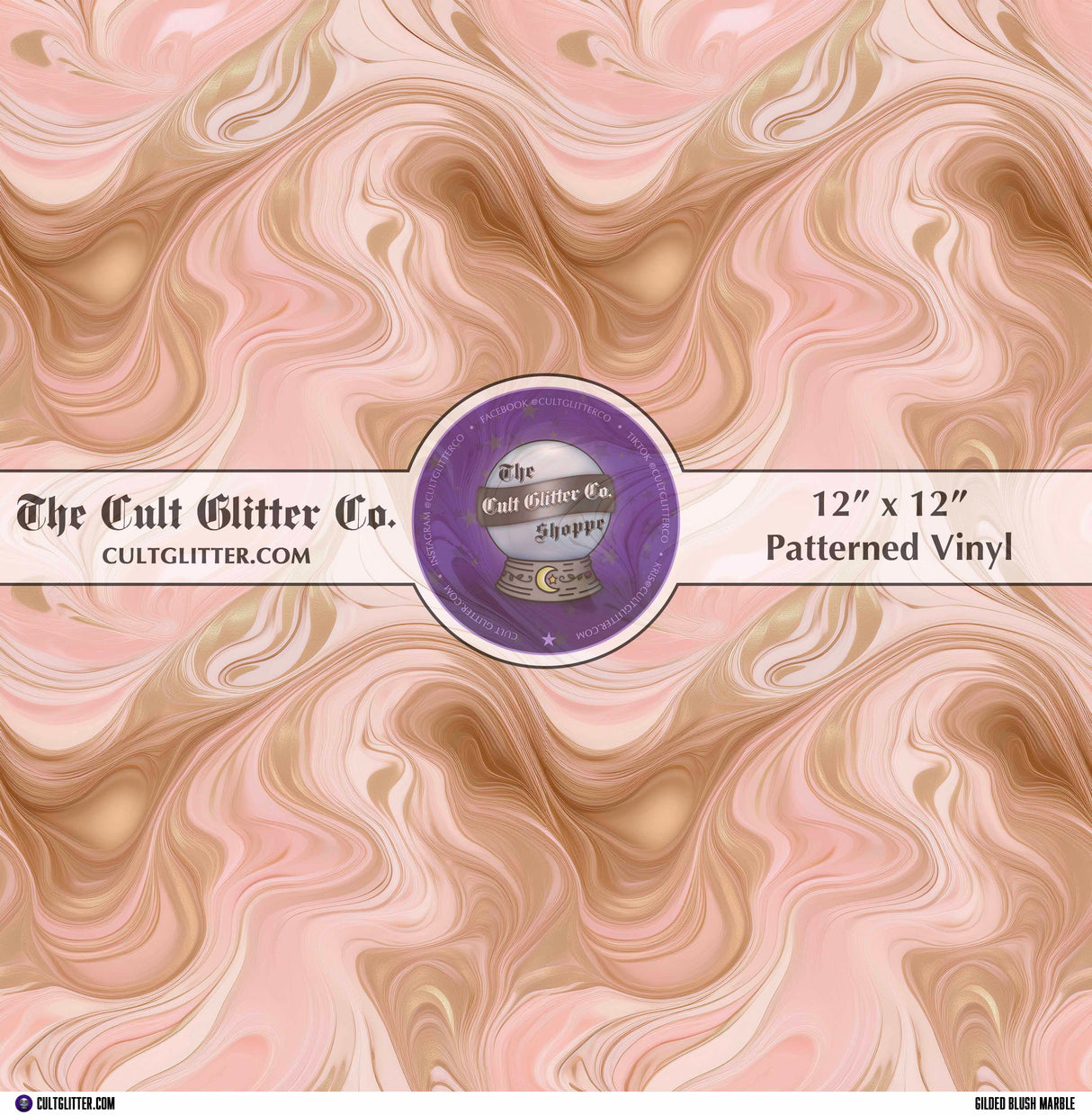 Gilded Blush Marble - Vinyl