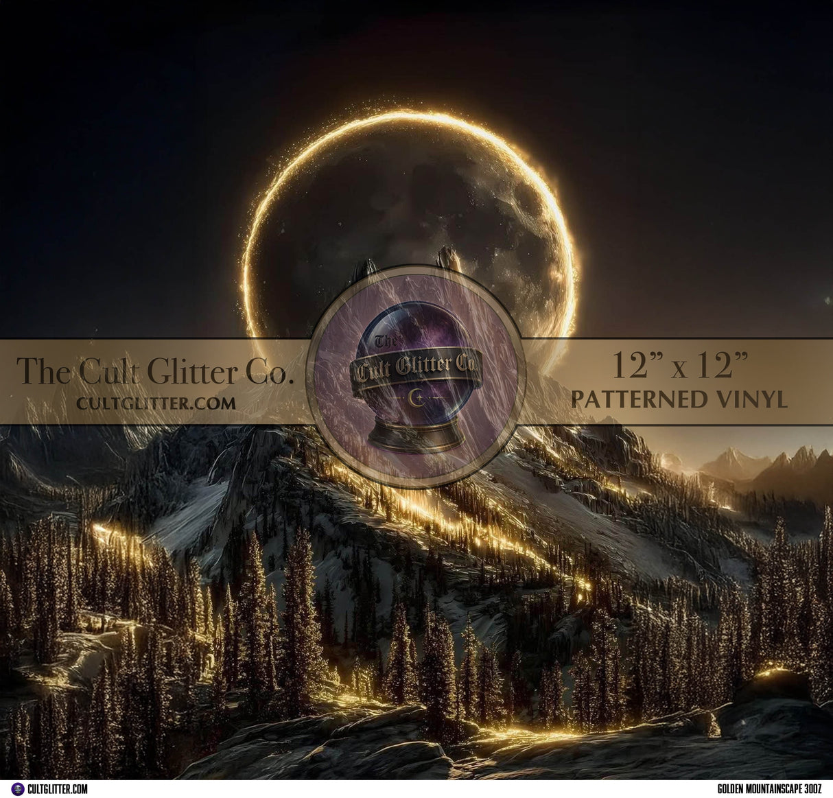 Golden Mountainscape - Vinyl Wrap