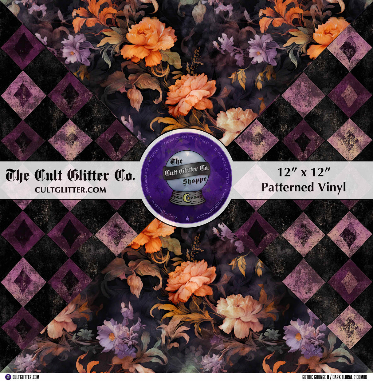 Gothic Grunge 8 / Dark Floral 2 - Vinyl