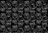 Ghosts Webs and Pumpkins Template