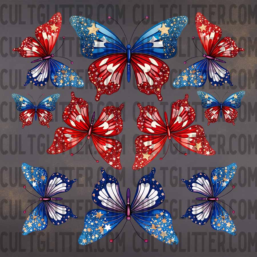 Glam USA Butterflies - Decal