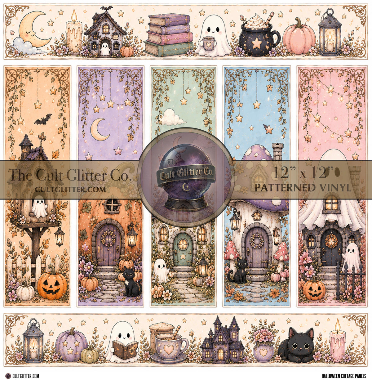 Halloween Cottage Panels - Vinyl